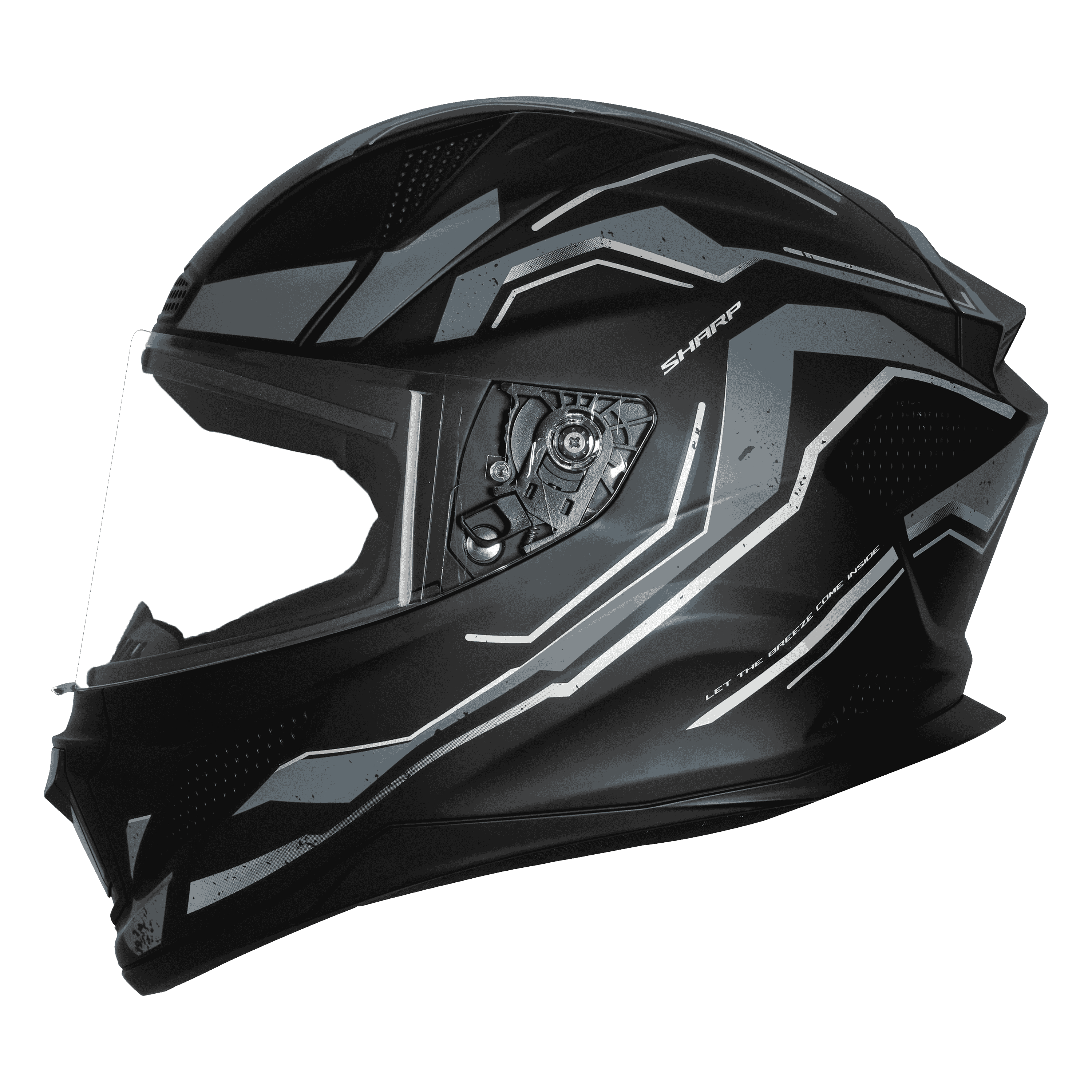 SBH-25 SV SHARP SPIRIT GLOSSY BLACK WITH GREY
